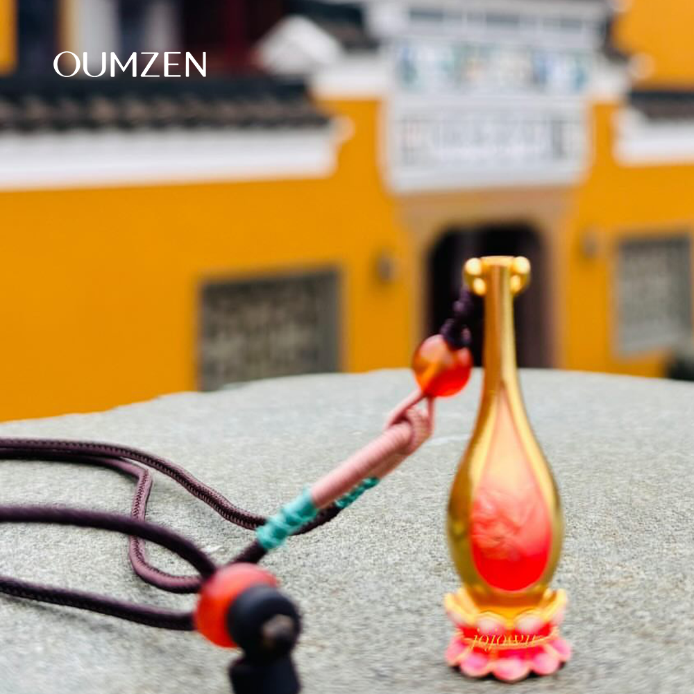 玉淨瓶頸鏈(粉紅色)