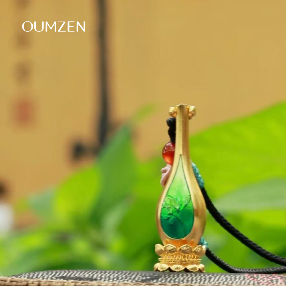 玉淨瓶頸鏈(綠色)