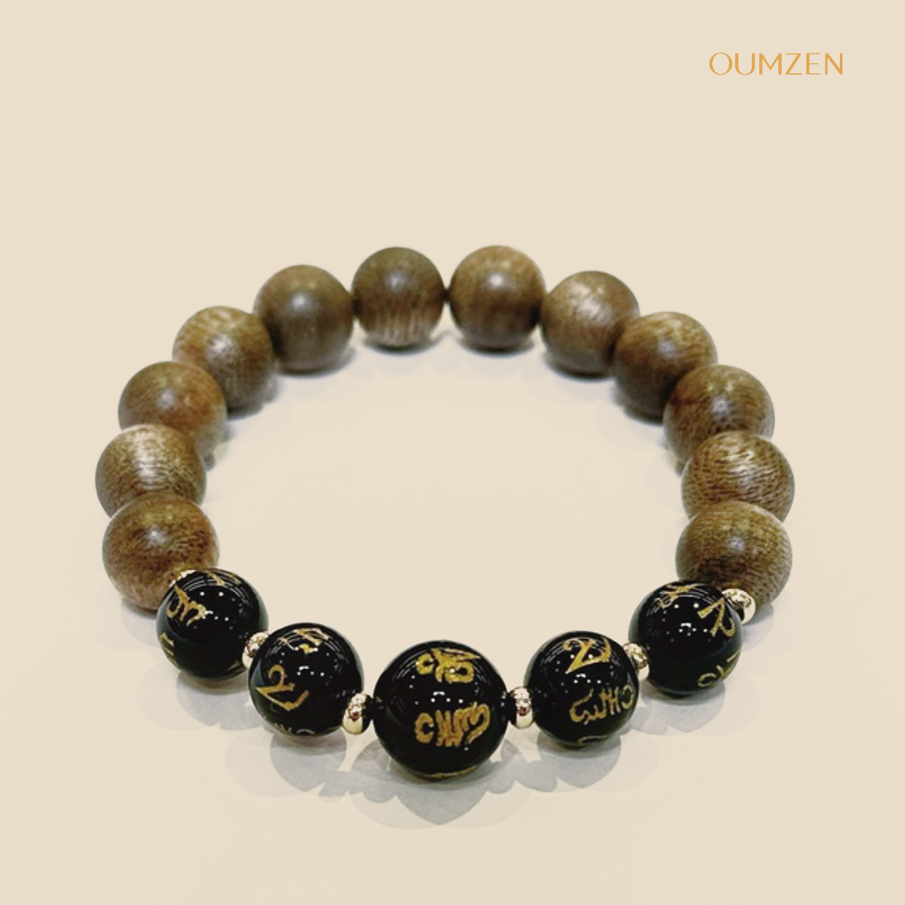 六字真言沉香串