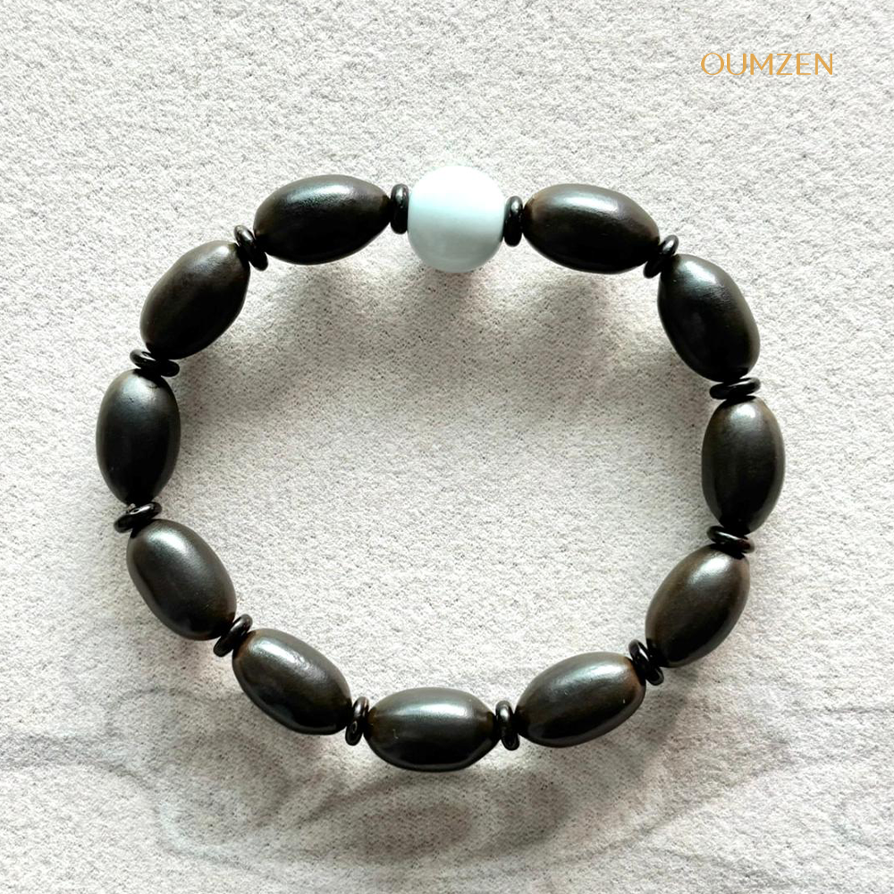 天然精選蓮子汝窑天青手串