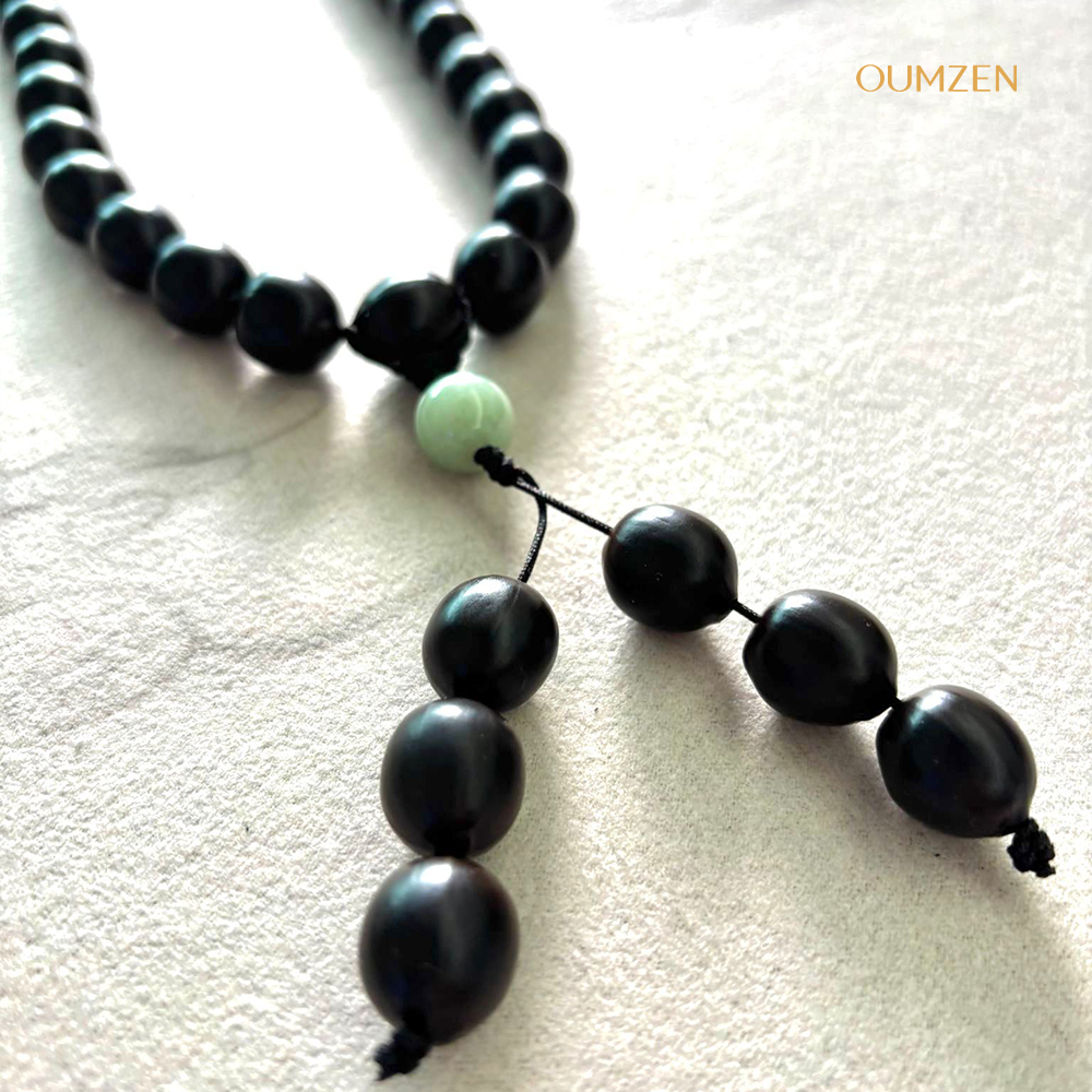 Natural Premium Lotus Seed 54-Bead Jade Bracelet/Necklace