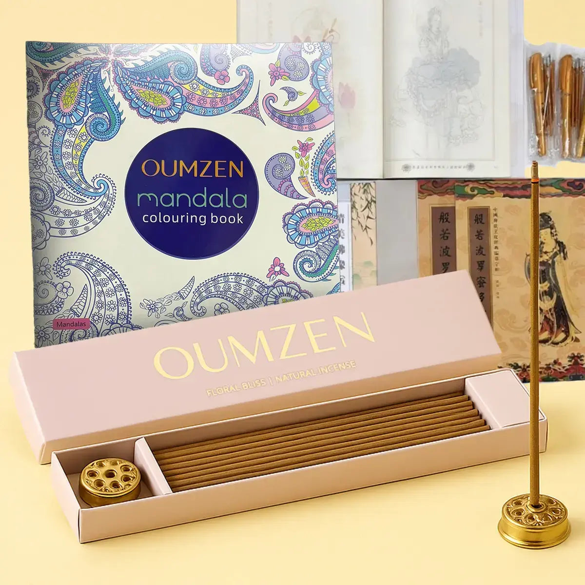 澄花果天然古法線香 繪畫本套裝